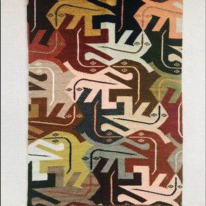 COPY - Stunning hand woven wool wall hanging 44 x 23.5